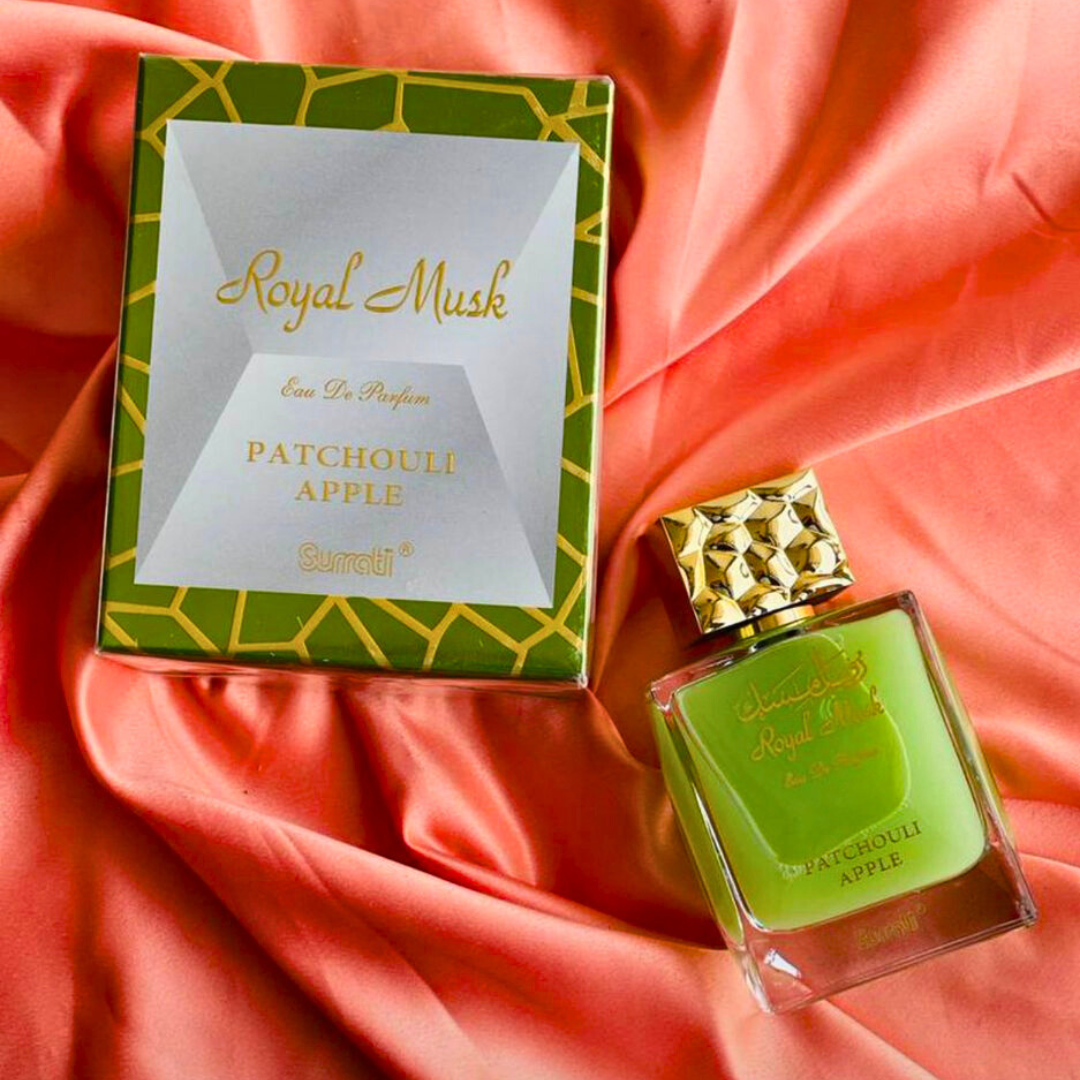 Royal Musk Patchouli Apple EDP 100ML (3.4 OZ) by SURRATI, Exotic Fragrances for Men & Women. - Intense Oud