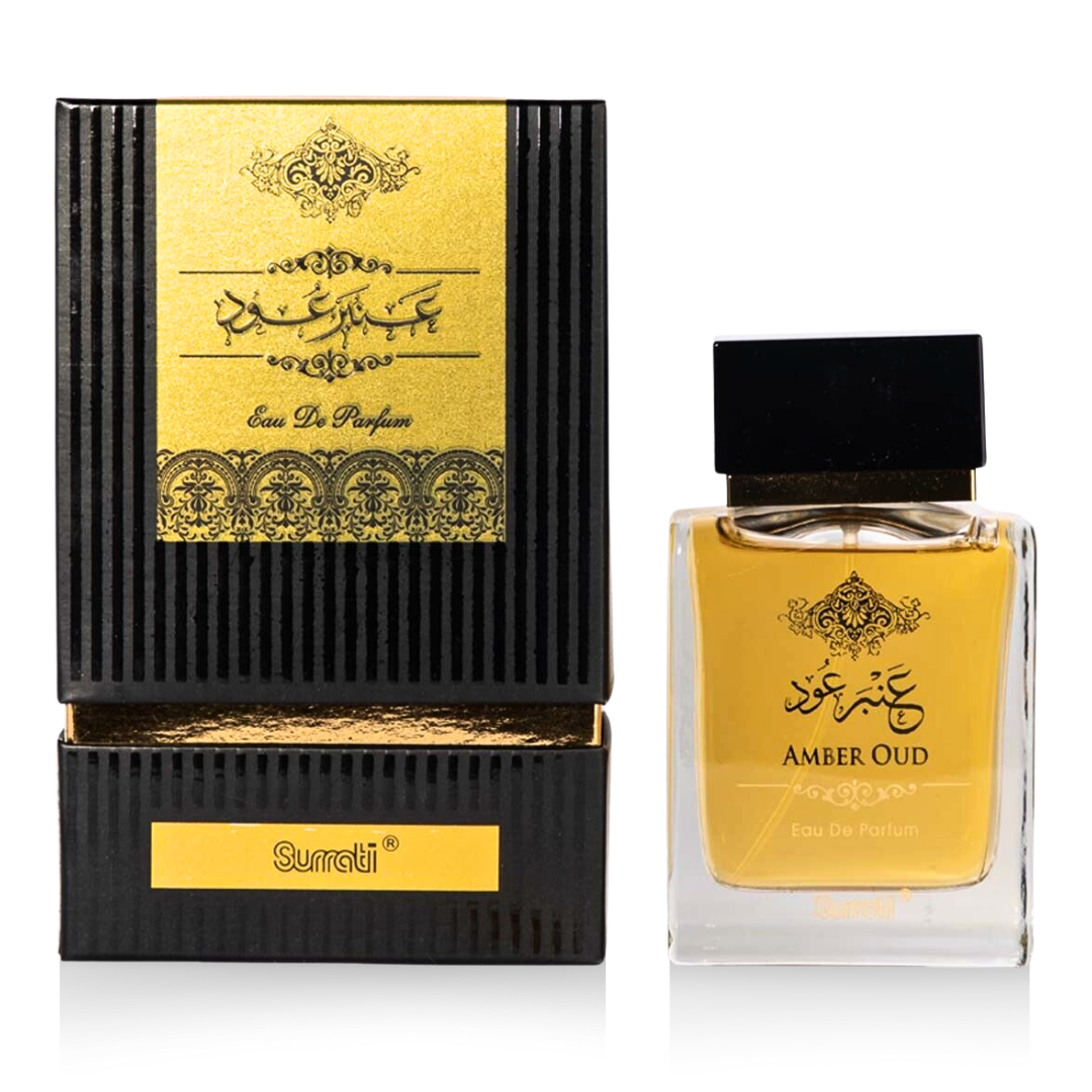 Amber Oud EDP 100ML (3.4 OZ) by SURRATI, Exotic Fragrances for Men & Women.