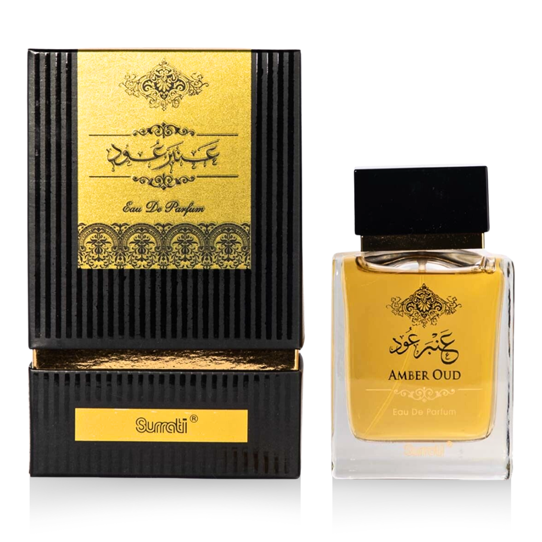 Amber Oud EDP 100ML (3.4 OZ) by SURRATI, Exotic Fragrances for Men & Women. - Intense Oud