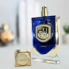 Liam Blue Shine EDP Spray 100ML (3.4 OZ) by Lattafa, Refreshing and Aromatic Fragrances for Men & Women. - Intense Oud