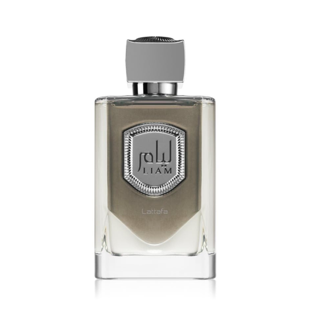Liam Grey EDP Spray 100ML (3.4 OZ) By Lattafa (VELVET POUCH) - Intense Oud