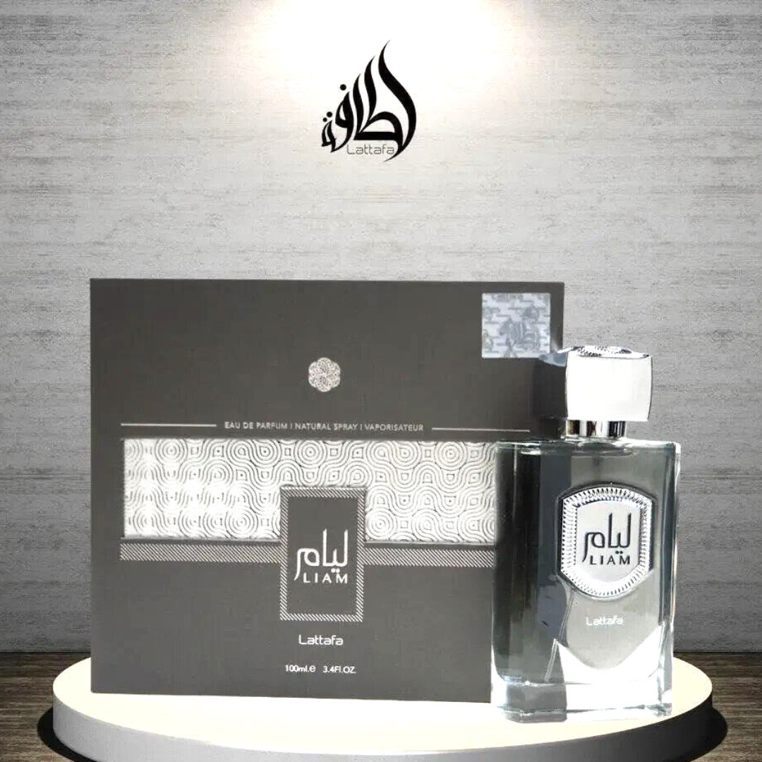 Liam Grey EDP Spray 100ML (3.4 OZ) by Lattafa, Refreshing and Aromatic Fragrances for Men & Women. - Intense Oud