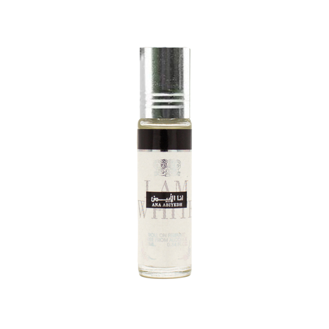 Six bottles of Ard Al Zaafaran Ana Abiyedh CPO perfume oil, 10ml miniatures for men and women, long-lasting concentrated fragrance.