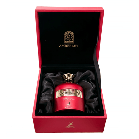 Amberley Amoroso Eau de Parfum spray by Maison Alhambra, 100ml bottle with elegant fragrance design.