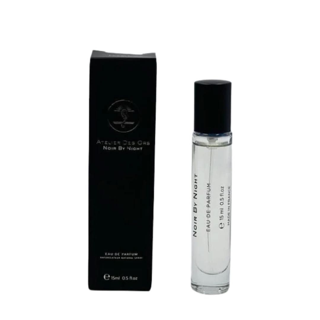 Sample of Noir by Night Eau de Parfum spray by Atelier Des Ores, showing the 15ml perfume bottle with elegant packaging.