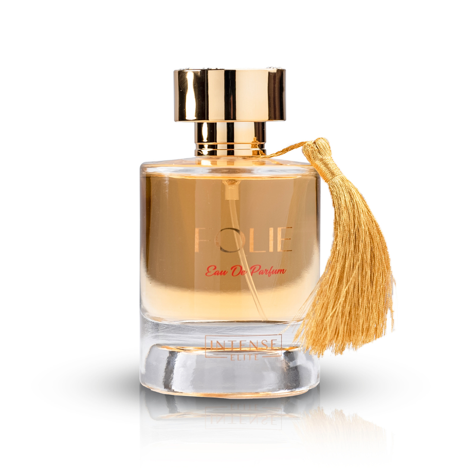 Nebras EDP and Folie EDP bundle by Intense Oud, featuring 100ml perfume bottles with elegant packaging and brand labels.