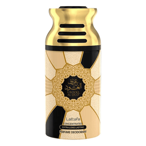 Urooq Al Oud Deodorant - 250ML (8.4 oz) by Lattafa - Intense oud