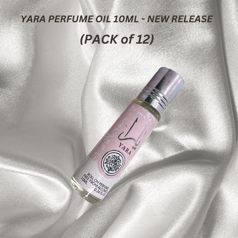 12PC YARA Roll On Perfume Oil CPO - 10ML (0.34 OZ) By Ard Al Zaafaran, Tavel Size Perfume Oils. (PACK of 12) - Intense Oud