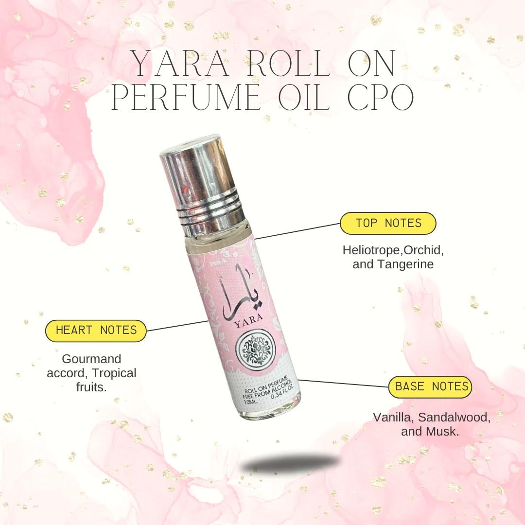 12PC YARA Roll On Perfume Oil CPO - 10ML (0.34 OZ) By Ard Al Zaafaran, Tavel Size Perfume Oils. (PACK of 12) - Intense Oud