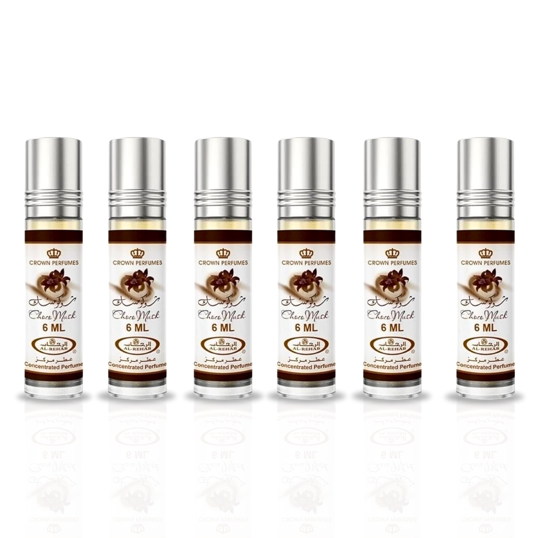 Choco Musk - 6ml (.2oz) Roll-on Perfume Oil by Al-Rehab (Box of 6) - Intense Oud