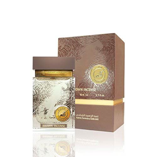 Brown Incense Abdul Samad Al Qurashi Eau de Parfum 80 ml – bottle and packaging