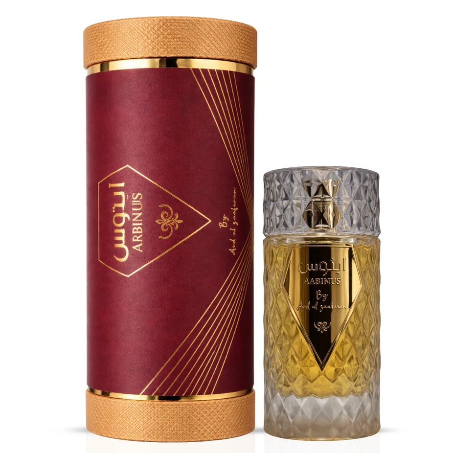 Bundle of Lattafa Victoria Eau de Parfum and Ard Al Zaafaran Aabinus Eau de Parfum, 100ml spray bottles, elegant fragrance packaging