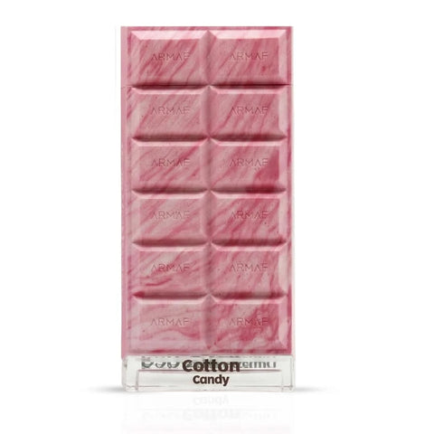 Armaf Dubai Delicacy Cotton Candy Eau de Parfum spray bottle, 70ml, with a sleek design and soft pink accents.
