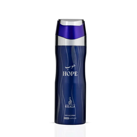 RISALA Hope Eau De Parfum spray and perfumed body spray bundle with 100ml perfume and 200ml body spray on white background.