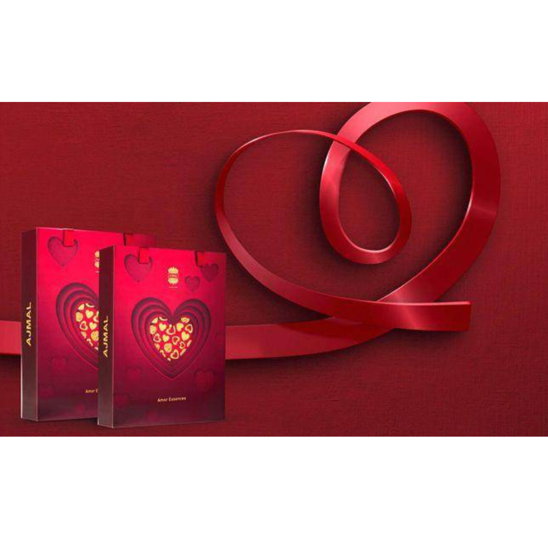 Ajmal Amor Essence Gift Set for Women, bottles and packaging – image 2