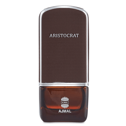 Ajmal Aristocrat for Men Eau De Parfum 75 mL bottle, showcasing sleek glass packaging and elegant design.