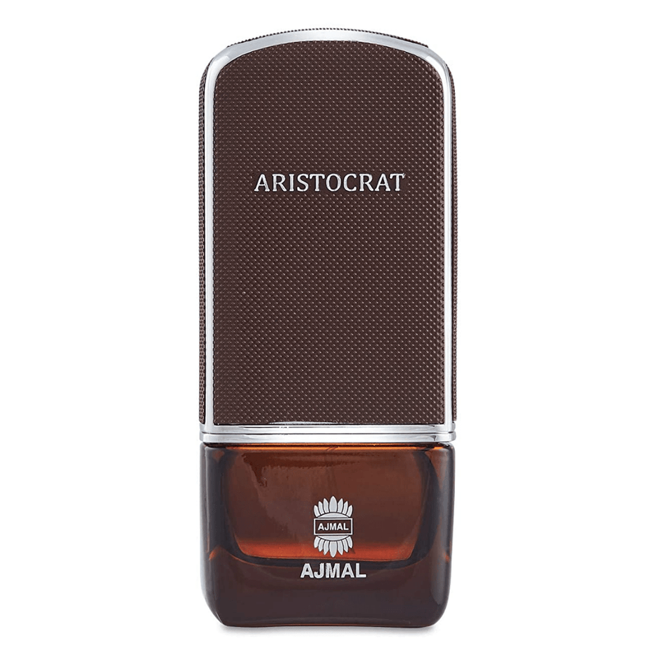 Ajmal Aristocrat for Men Eau De Parfum 75 mL bottle with sleek design and elegant packaging.