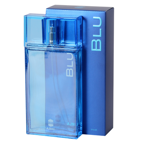Ajmal Blu for Men Eau de Parfum 90 ml – bottle close-up