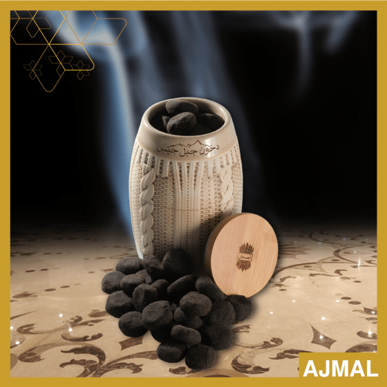 Ajmal Dakhoon Jebel Jais Bakhoor 250 g – decorative container