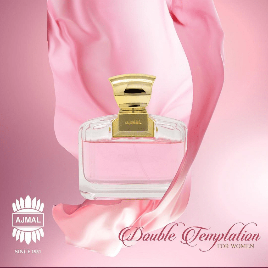 Ajmal Entice 2 for Women Eau De Parfum 75ml bottle, elegant glass container with floral and fruity scent notes
