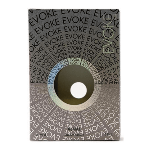 Ajmal Evoke for Men Eau De Parfum 90ml bottle in black packaging, showcasing the men's fragrance with sleek design.