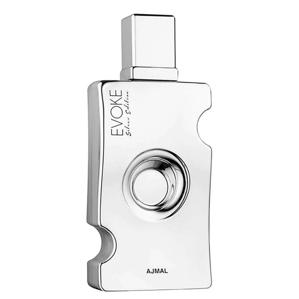 Ajmal Evoke Silver Edition Eau de Parfum 75 ml – bottle with silver packaging, image 3