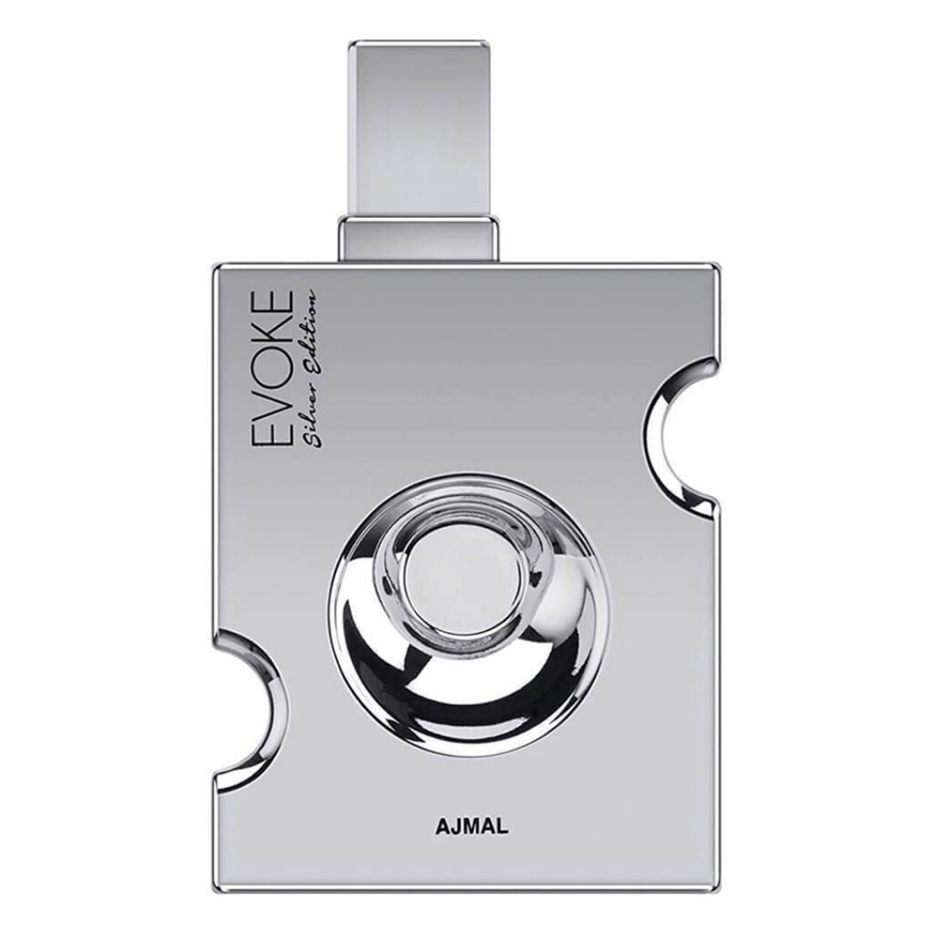 Ajmal Evoke Silver Edition Eau de Parfum 90 ml – bottle with spray nozzle