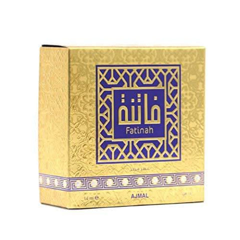 Ajmal Fatinah Perfume Oil in 14ML CPO bottle, showcasing the elegant packaging and perfume details for concentrated fragrance.