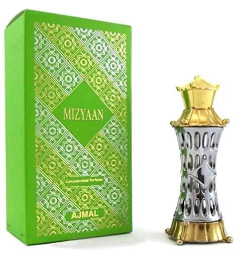 Ajmal Mizyaan Perfume Oil 14 ml – bottle and packaging