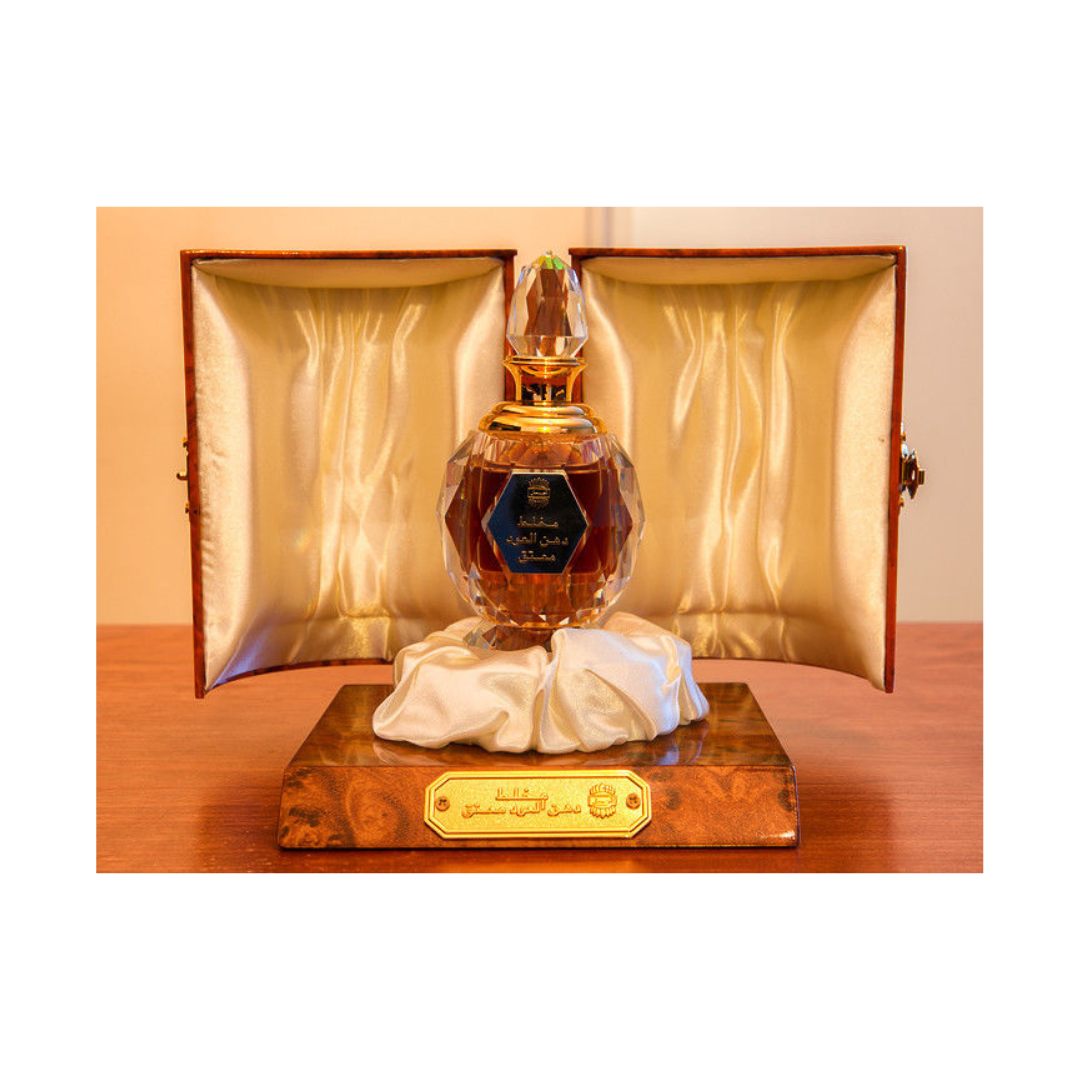Ajmal Mukhallat Dahn Al Oudh Moattaq CPO concentrated perfume oil in 18ml bottle with decorative box