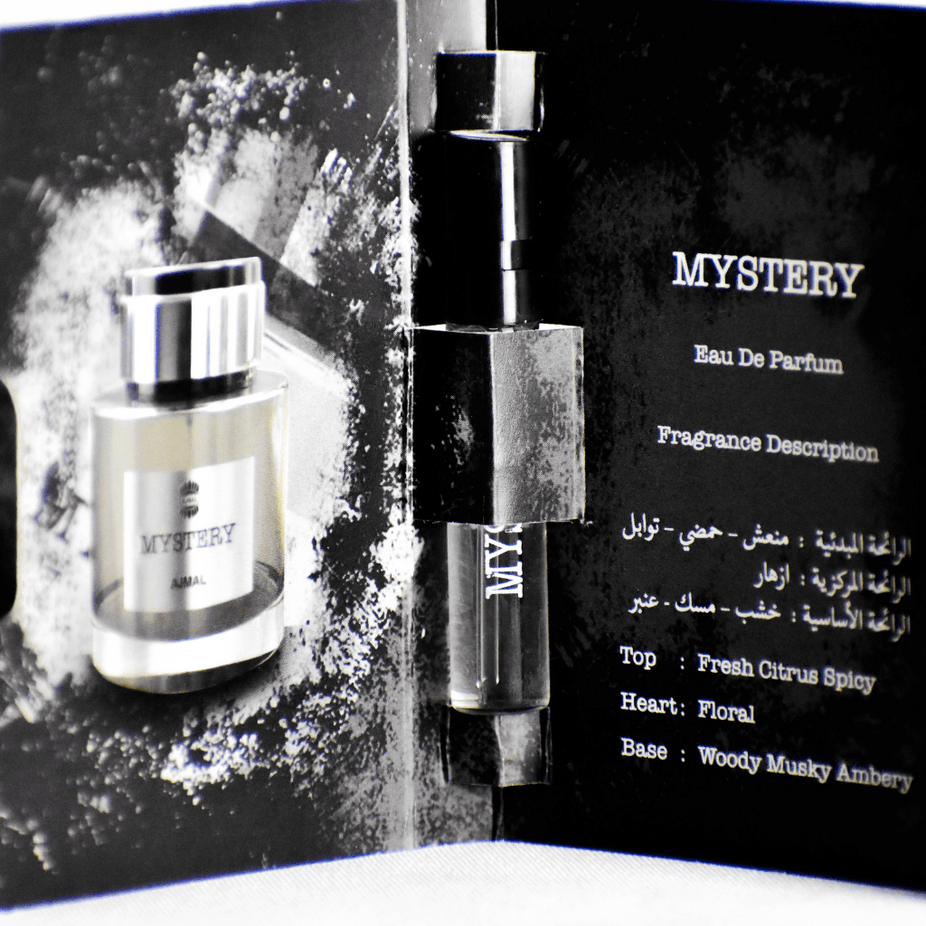 Ajmal Mystery Eau de Parfum 1 ml sample – glass vial