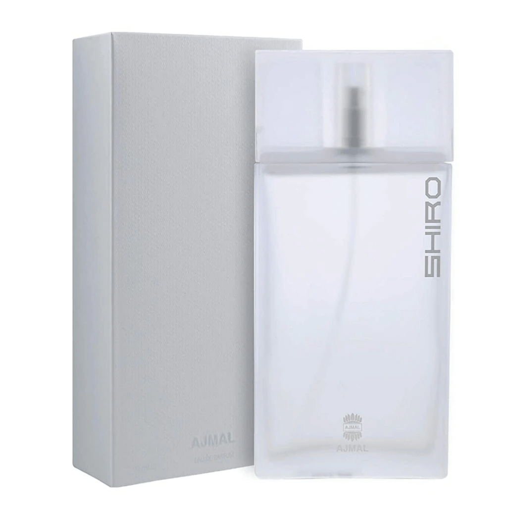 Ajmal Shiro for Men Eau De Parfum 90ml bottle, featuring sleek glass packaging and modern design.