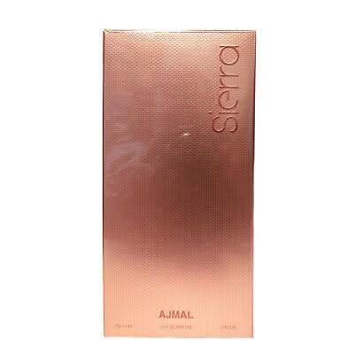 Ajmal Sierra Eau De Parfum 90ml bottle with black cap, showcasing the elegant fragrance packaging.