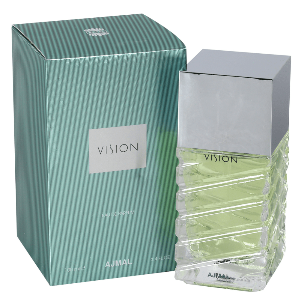 Vision by Ajmal for Men Eau de Parfum 100 ml – bottle front with black cap