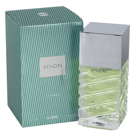 Vision by Ajmal for Men Eau de Parfum 100 ml – bottle front with black cap