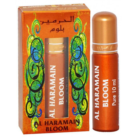 Al Haramain Bloom Concentrated Perfume Oil 10 ml – bottle and packaging