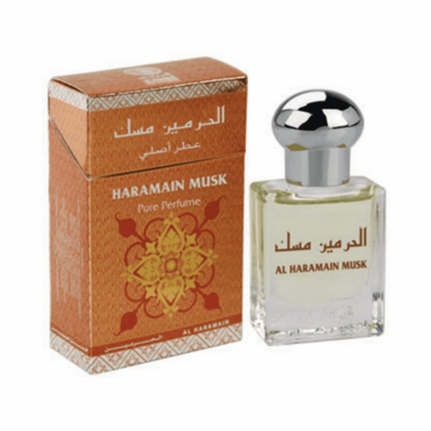Al Haramain Musk Perfume Oil 15 ml – bottle with black cap