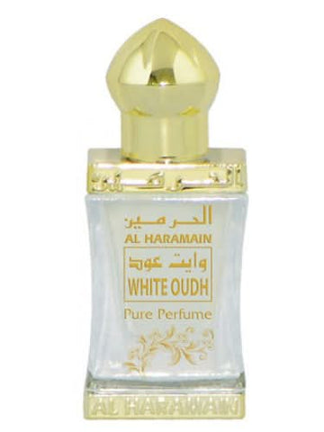 Al Haramain White Oudh CPO 12 ml concentrated perfume oil bottle and packaging