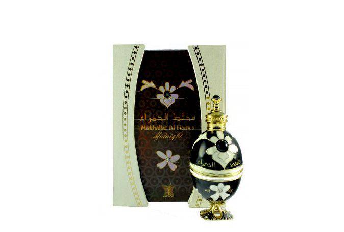 Mukhallat Al Hamra Midnight for Women Perfume Oil- 12 ML (0.4 oz) by Arabian Oud - Intense oud