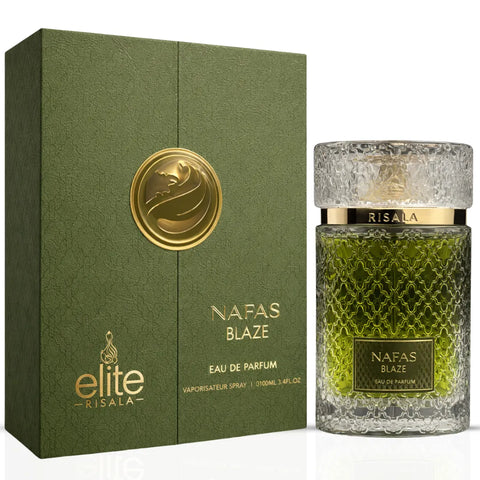 Elite Risala Nafas Blaze & Feather Eau De Parfum bundle, 100ml spray set with stylish bottles, for men and women.