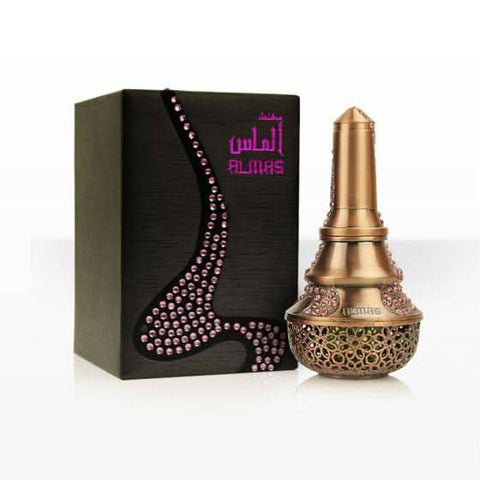 Arabian Oud Almas Oil Concentrated Perfume Oil 24 ml – bottle and packaging