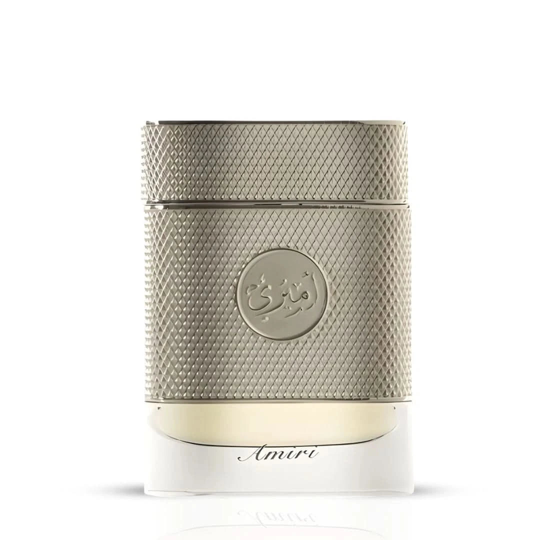 Arabian Oud Amiri Eau de Parfum spray 75ml, showcasing the elegant bottle with intricate design and branding.