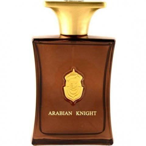 Arabian Knight Eau De Parfum by Arabian Oud, 100ml bottle, front view showcasing the elegant fragrance design.