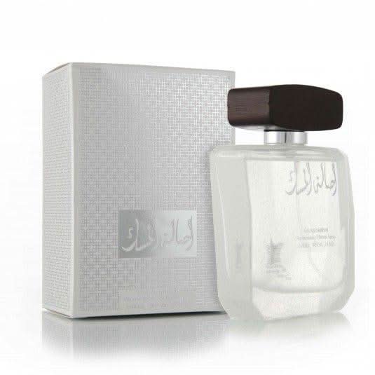 Arabian Oud Asalat Al Musk EDP bottle, 100ml, front view, showcasing elegant glass packaging of the Arabian Oud perfume.