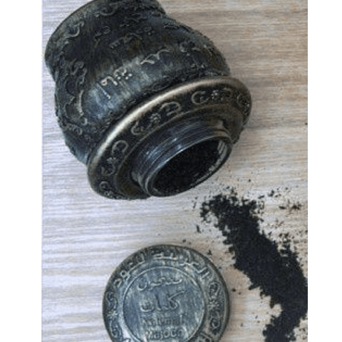 Arabian Oud Maajoon Kalemat Bakhoor in 40g container, fragrant traditional Indonesian incense for home use