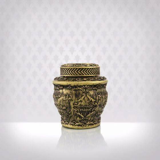 Arabian Oud Maajoon Kalemat Bakhoor in 40g container with lid, traditional aromatic incense for home use