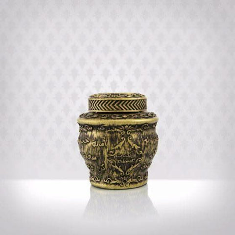 Arabian Oud Maajoon Kalemat Bakhoor in 40g container with lid, traditional aromatic incense for home use