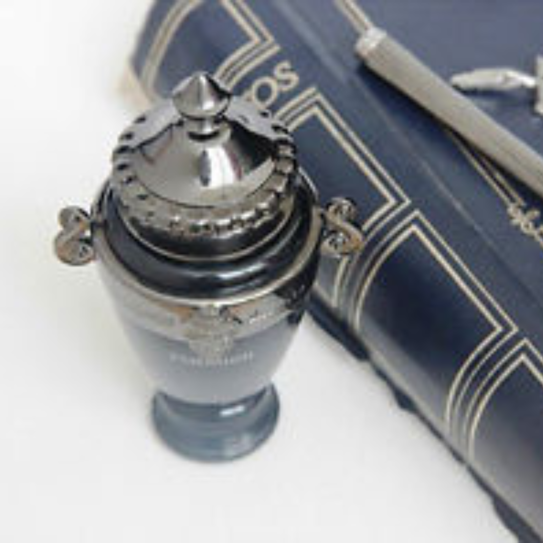 Arabian Oud Majestic Platinum EDP 100ml bottle showing elegant packaging with a sleek design and silver accents.