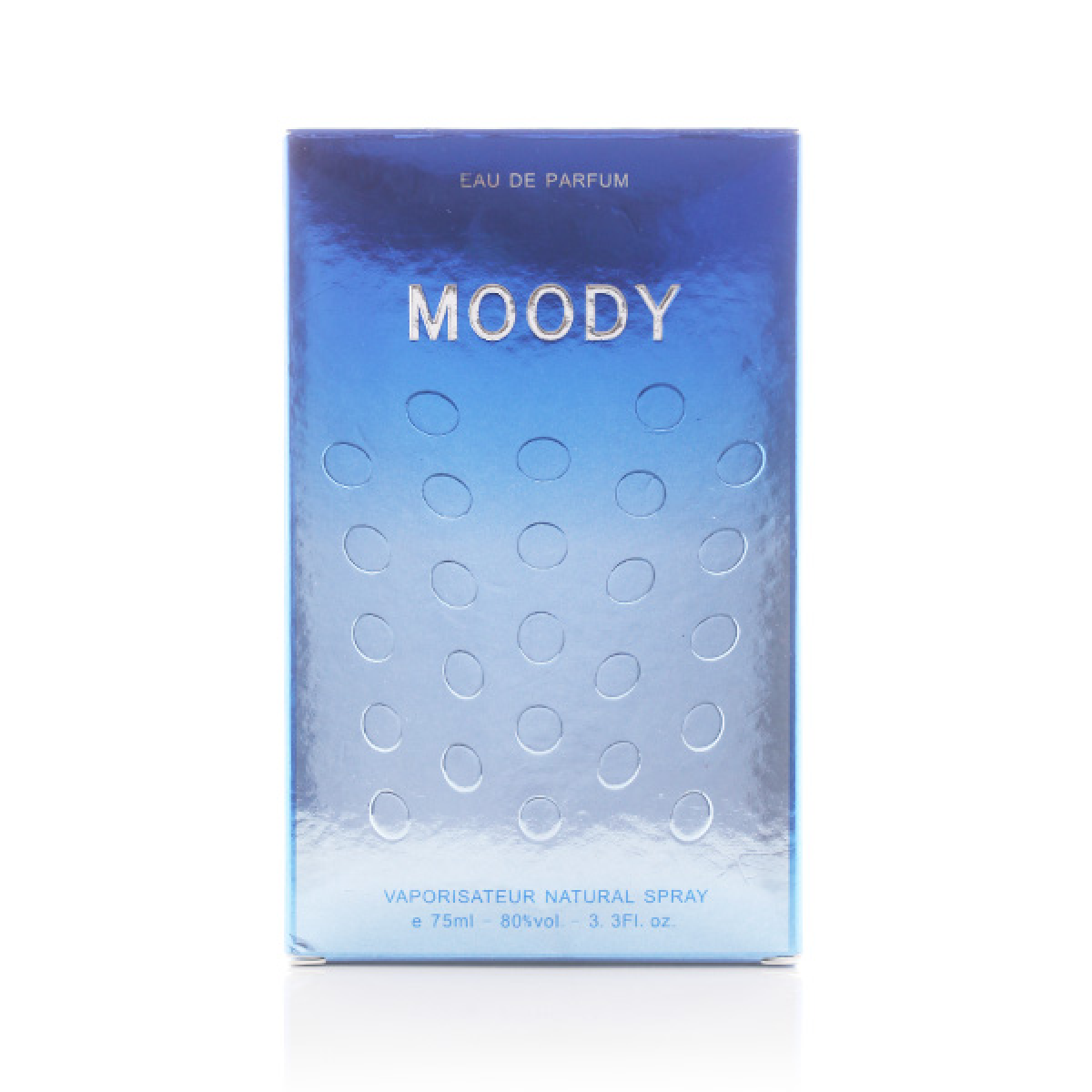 Arabian Oud Moody EDP Eau De Parfum 75 mL bottle with elegant packaging, showcasing the luxurious fragrance design.