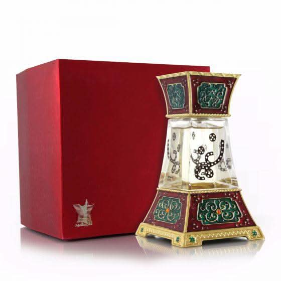 Arabian Oud Nagham for Women Eau de Parfum 75ML bottle, elegant floral fragrance with intricate bottle design.
